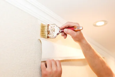 Pose de papier peint à Saint-Cybranet — revêtements muraux et toiles de verre